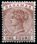 Stamp of Bahamas 1863-1967 Old-time collection on eleven large hand-drawn