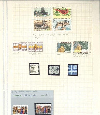 1972-84, Small selection of over 70 modern errors 