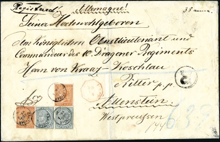 Stamp of Zanzibar » The Indian Post Office (1875-1895) 1889 (Feb 2) Large envelope sent registered to Wes