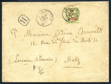 1900 (Jun 5) Envelope sent registered at triple le