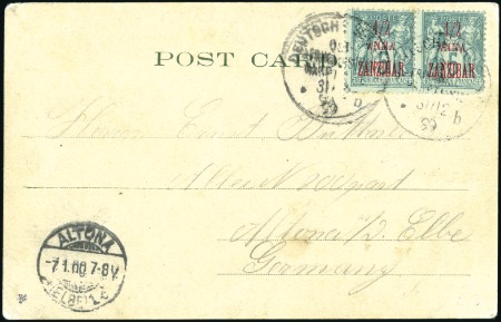 1899 (Dec 31) & 1902 (Oct 9), Two postcards, earli