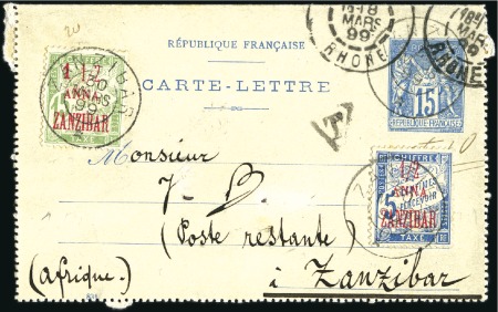 POSTAGE DUES: 1899 (Mar 18) Incoming 15c lettercar