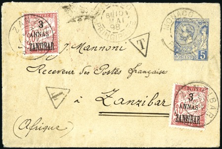 POSTAGE DUES: 1898 (May 10) Incoming 5c postal sta