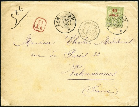 1896 (Sep 10) Envelope sent registered at triple l