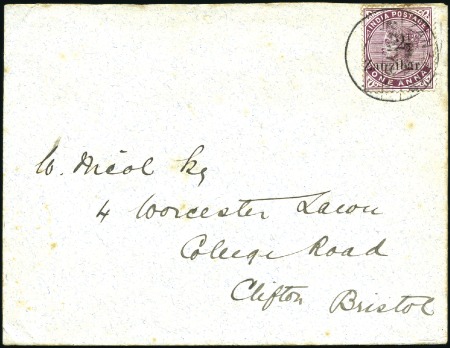 1896 (May) Envelope single rate to England bearing