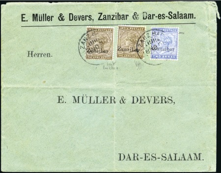 1896 (Nov 18) Commercial envelope at double letter