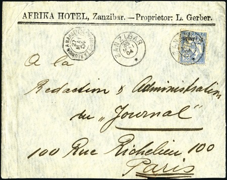1904 (May 23) Printed envelope from Afrika Hotel t