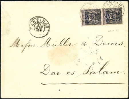 1902 (Aug 22) Envelope sent double letter rate to 