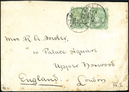 1896 (Oct 26) Envelope at double letter rate to En