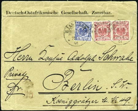 1891 (Apr 25) "German East Africa Company, Zanziba