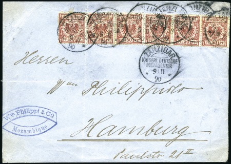 1890 (Nov 9) Front at fifteen-times letter rate to