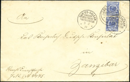 1891 (Nov 5) Incoming envelope to the German Consu