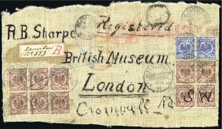 1891 (June 3) Large burlap sack piece sent to the 