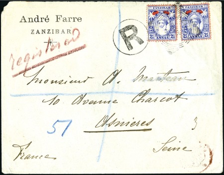1902 (May 16) Commerical envelope sent registered 