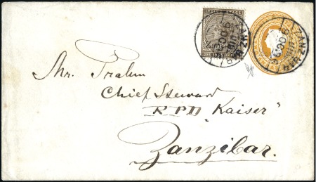 1896 (Oct 9) Overprinted 2a6p postal stationery en
