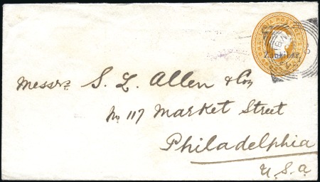 1900 & 1901, Pair of overprinted 2a6p postal stati