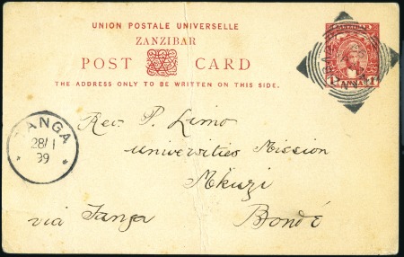 1899 (Jan 27) 1a Postal stationery card datelined 