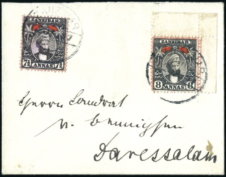1897 (Jan 12) Envelope at to German East Africa wi