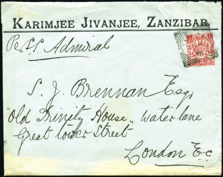 1908 Pair of Karimjee Jivanjee commercial envelope