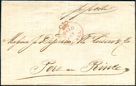 HAITI, JACMEL: 1870 (Apr 12) Commercial entire to 