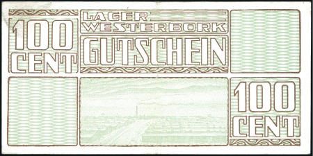 WESTERBORK: Complete set of four Ghetto banknotes,