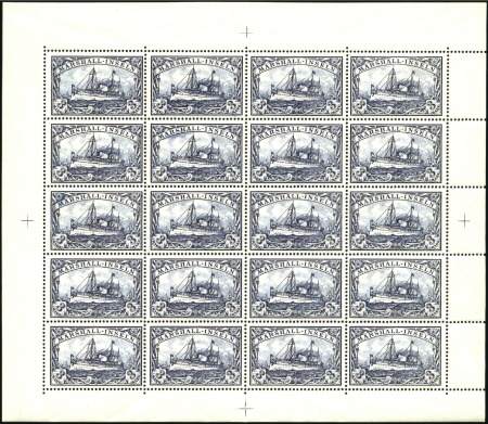 1901-16 3M mint nh sheetlet of 20 with complete se