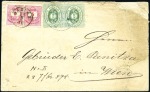 UNIQUE double rate MIXED FRANKING HUNGARY - DDSG 
