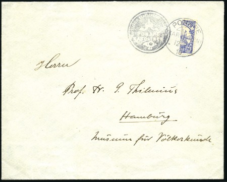 Stamp of Germany » German Colonies » Caroline Islands 1910 3rd Ponape Emergency Issue: Envelope of Südse