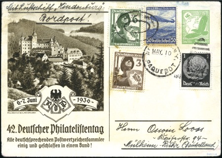 Stamp of Germany » German Empire HINDENBURG CRASH: Postal stationery card 5Pf Deuts