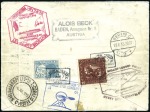 1933 Registered airmail postal stationery WIPA env