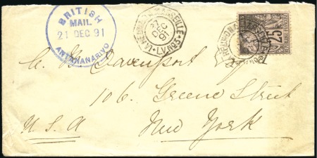 1891 (Dec 21) Envelope from the British mail to th