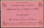 6c Baie d'Along, deux carnets complets de 20 timbr