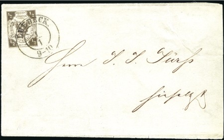 EXTREMELY RARE USAGE

1859 Cover posted locally 