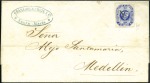 VERY EARLY USAGE

1859 Folded cover from Santa M