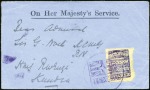 PRE-ISSUE USAGE

1898 Cover addressed to Rear Ad