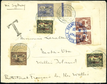 1932 Lettre de Binhthuy, Indochine pour Mata-Utu, 