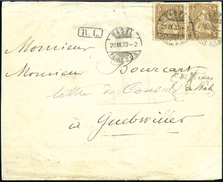 DEUTSCHLAND (DEUTSCHES REICH - ELSASS) 1873: 5C ge