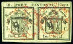 Stamp of Switzerland / Schweiz » Kantonalmarken » Genf Doppelgenf, farbfrisches und gut gerandetes Stück 