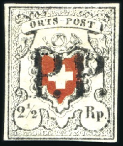 Stamp of Switzerland / Schweiz » Orts-Post und Poste Locale Orts-Post ohne Kreuzeinfassung, Type 8, mit klarem