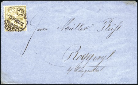 1882 2C olivbraun, weisses Papier, auf Drucksache 