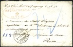 Stamp of Switzerland / Schweiz » Preussisch-Französischer Krieg 1871 (10. Feb.) kl. Kuvert von Basel nach Preussen