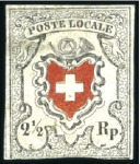 Stamp of Switzerland / Schweiz » Orts-Post und Poste Locale Poste Locale mit Kreuzeinfassung, Type 13, sog. Fe
