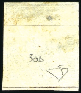 Stamp of Switzerland / Schweiz » Sitzende Helvetia Ungezähnt » 1856-57 Berner Druck (II) 40Rp grün, mit Abart: DOPPELSEIDENFADEN (grosser A