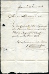 1799-1825 ROMANDIE: Sechs Faltbriefe mit u. a. amt