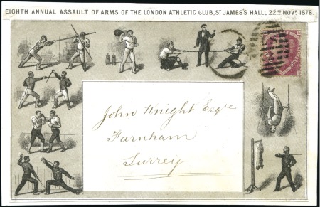 Stamp of Great Britain » 1854-70 Perforated Line Engraved 1876 "Eighth Annual Assault of Arms of the London 