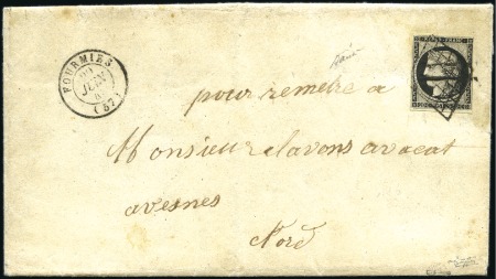 Stamp of France Unique Cancellation on 20c