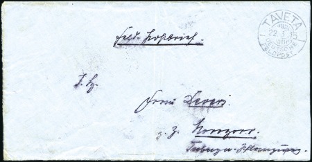 1915 (Mar 22) Stampless Feldpost cover to Morogoro