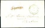 1856 and 1860 Entire letters to Santa Ana in El Sa