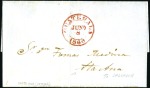 1856 and 1860 Entire letters to Santa Ana in El Sa