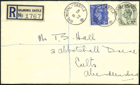 1950 (Sep 8) Envelope sent registered from Balmora